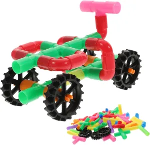 1 Set Educational Building Blocks Pipe Construction Tubular Blocks for Creative Play for Home Classroom Activities