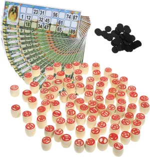 1 Set Set Vintage Lotto Game Set Bingo Cards Chess Fun Party Accessory for Theme Parties Birthdays and Family Activities Compact for Easy Transport