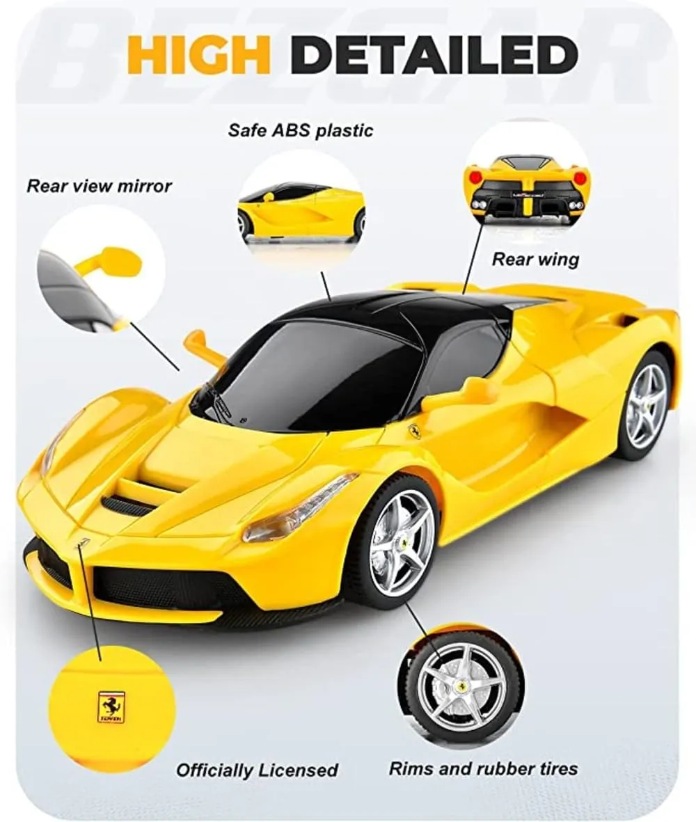 100 CLASSIC Officially Licensed RC Car Ferrari LaFerrari LaFerrari Remote Control RC Car Series 1:24 Scale Full Function Electric Sport Racing Hobby Toy Car 48900YW