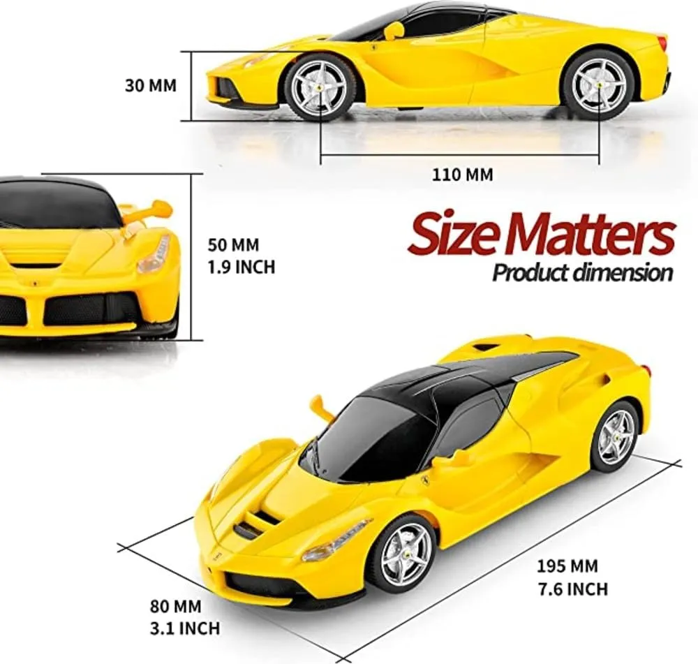 100 CLASSIC Officially Licensed RC Car Ferrari LaFerrari LaFerrari Remote Control RC Car Series 1:24 Scale Full Function Electric Sport Racing Hobby Toy Car 48900YW