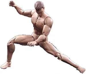 1:12 Scale Muscle Male Action Figure 6 Inches Europe Skin Flexible Male Figure Body Doll with Head Sculpt