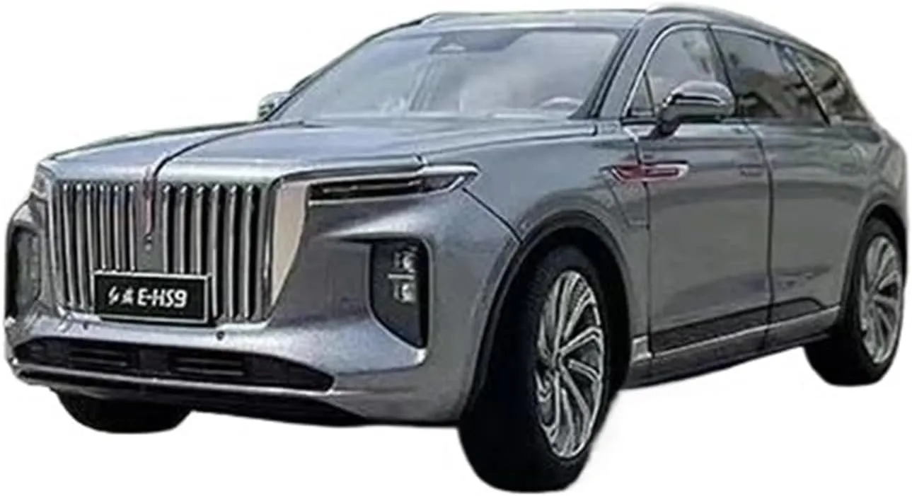 1:18 for HONGQI E-HS9 Alloy Car Model Simulation Collection Ornament Mini Simulation Toys(White)