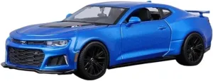 1:24 for Chevrolet Camaro ZL1 Simulation Alloy Car Model Diecasts Metal Racing Car Collection Souvenir Mini Simulation Toys(Blue)