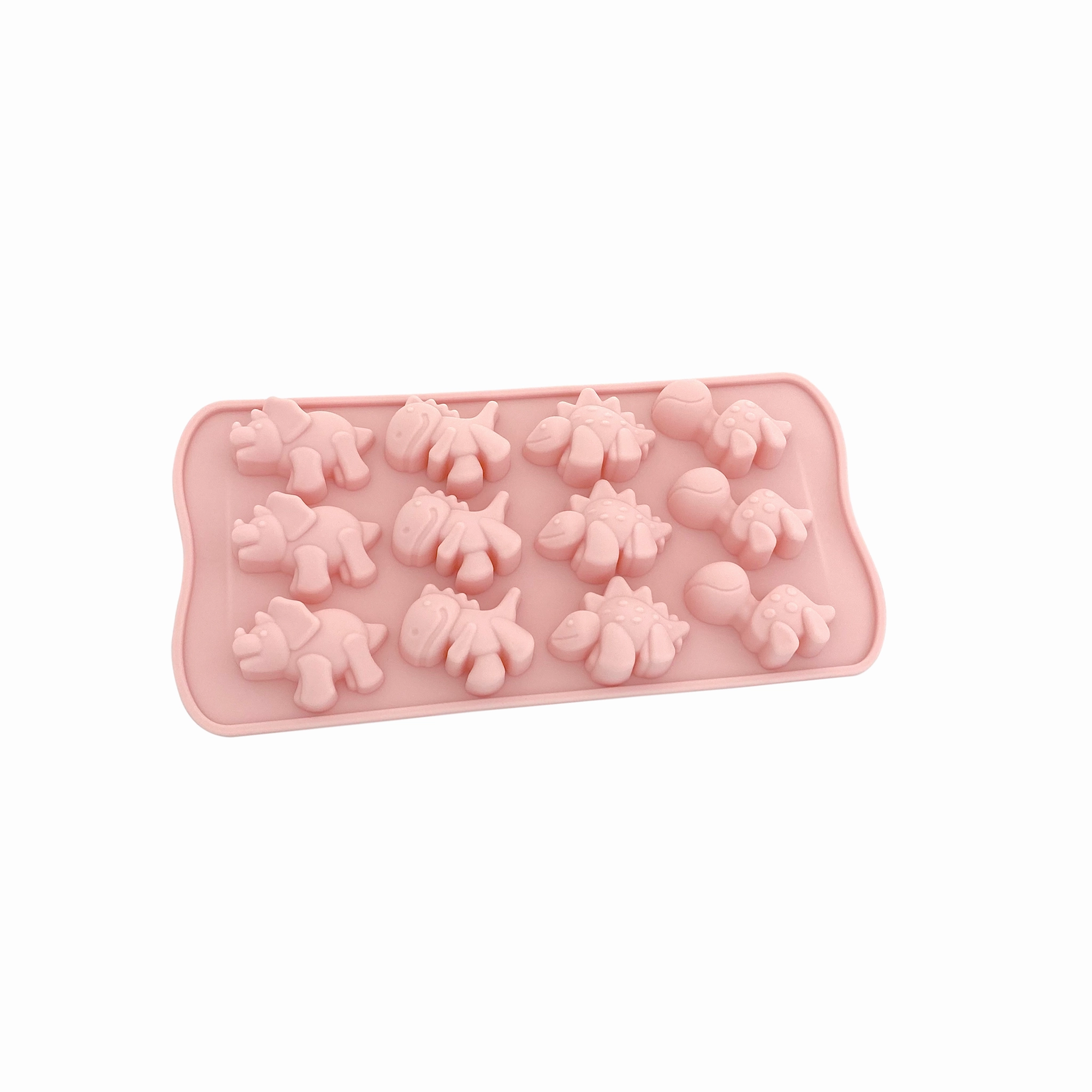 12 Cavities Medium Dinosaur Silicone Mold