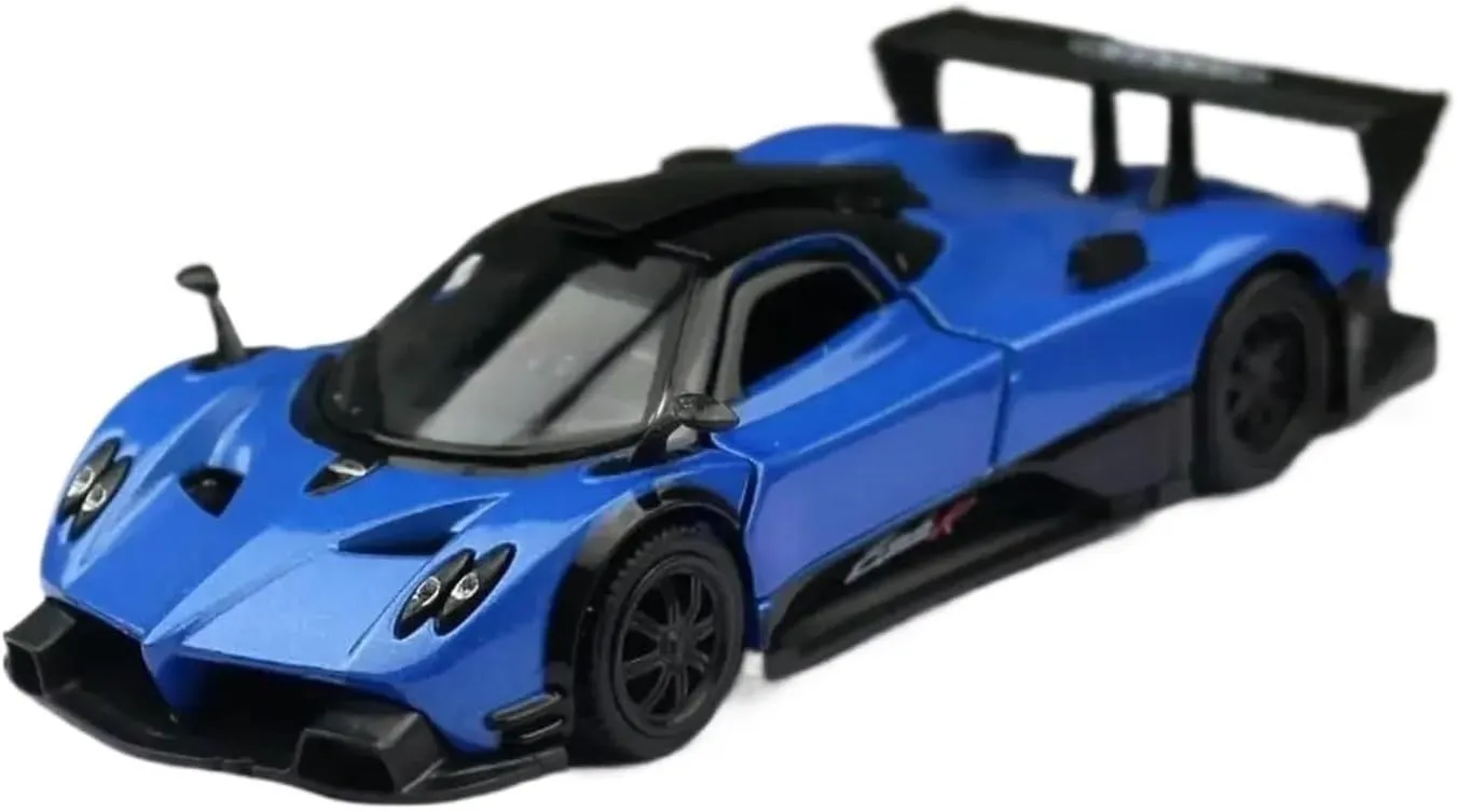 1:36 for Pagani Zonda R Simulation Alloy Car Model Collection Ornament Decoration Mini Simulation Toys(Yellow)