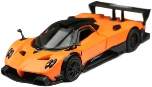 1:36 for Pagani Zonda R Simulation Alloy Car Model Collection Ornament Decoration Mini Simulation Toys(Yellow)