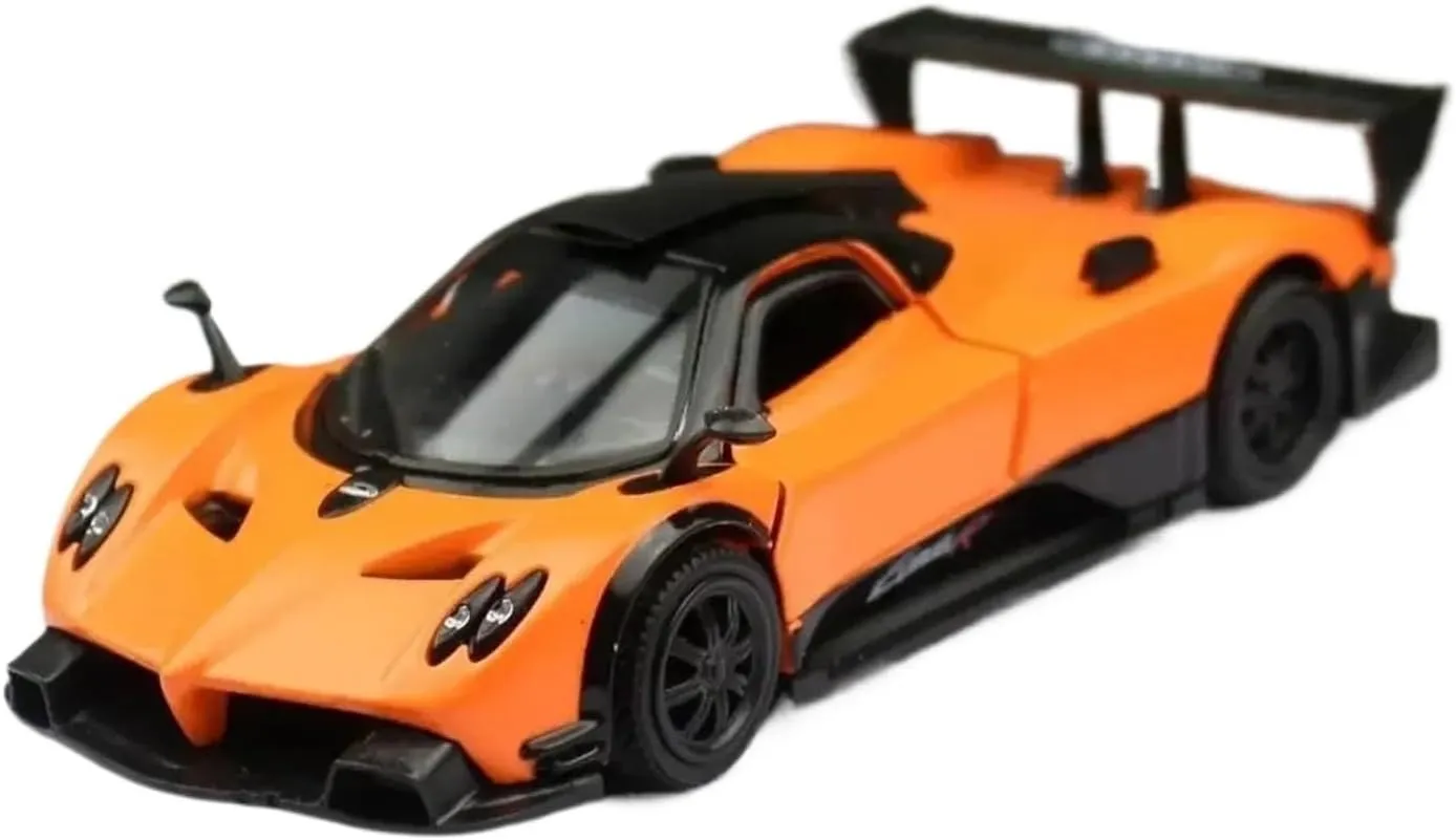 1:36 for Pagani Zonda R Simulation Alloy Car Model Collection Ornament Decoration Mini Simulation Toys(Yellow)