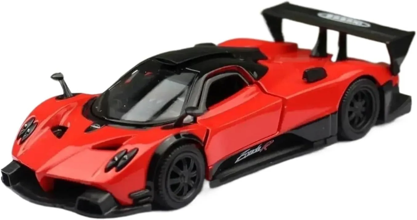 1:36 for Pagani Zonda R Simulation Alloy Car Model Collection Ornament Decoration Mini Simulation Toys(Yellow)