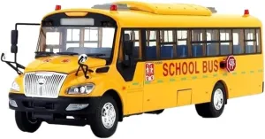 1:42 for Yutong Bus School Bus Alloy Car Model Artwork Souvenir for Collection and Display Mini Simulation Toys