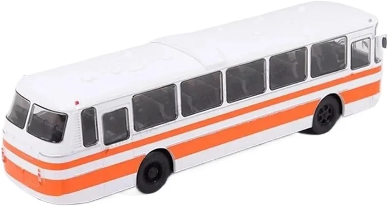 1:43 for Soviet Ukraine Large Intercity LAZ699R Bus MDSB015 Alloy Model Collectible Souvenir Mini Simulation Toys