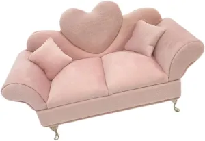 1/6 Scale Sofa Jewelry Box for Dolls - Storage for Accessories, Pink