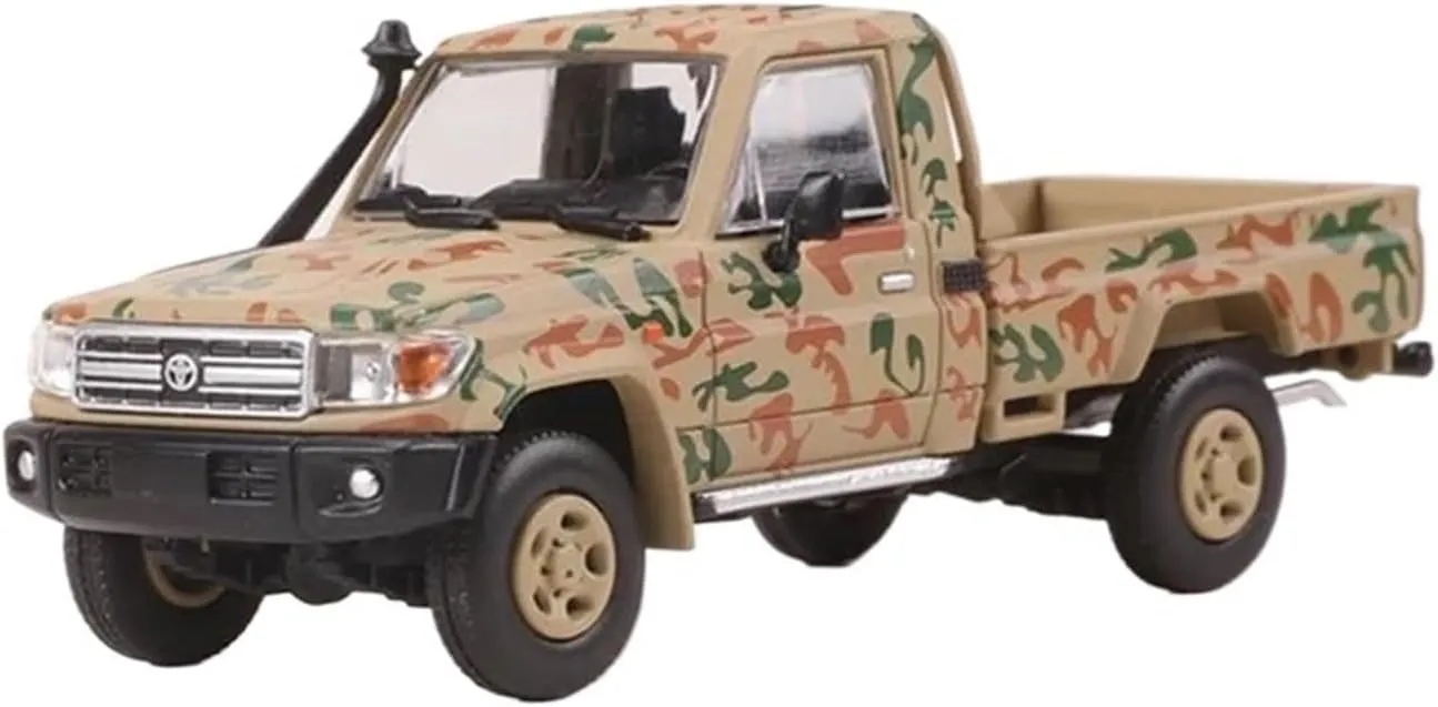 1:64 for LC79 War Pickup Alloy Car Model for Collection Memorial Mini Simulation Toys(Yellow)