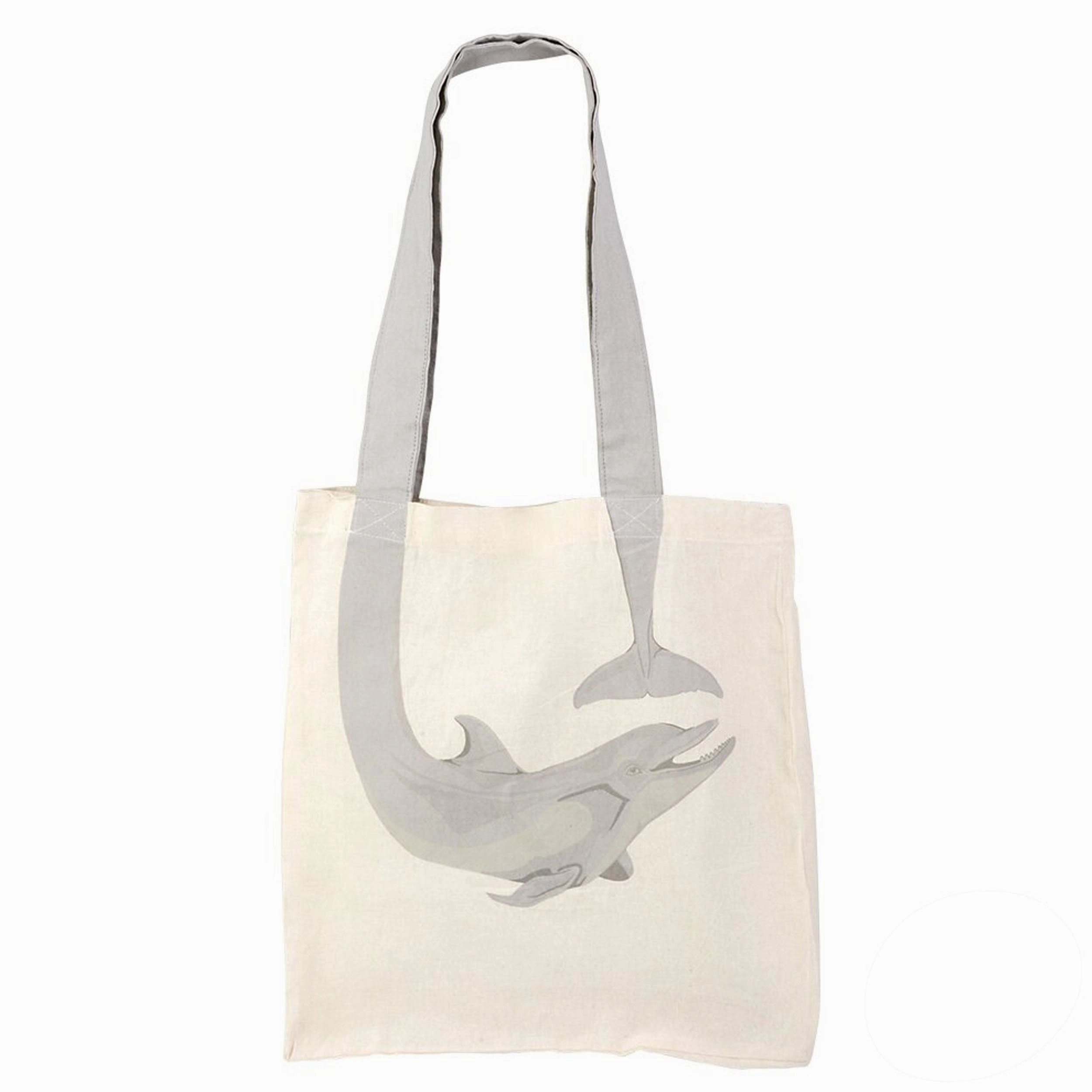 16" Giraffe Tail Eco-Friendly Canvas Bag - Reusable Zoo Gift Shop Bag