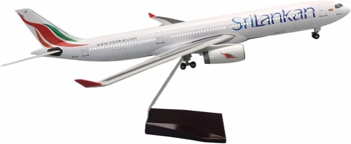 1 :135 Scale for Srilankan Airbus A330 Diecast Resin Model Airplane Aircraft Collection Display Miniatures Toy's Set