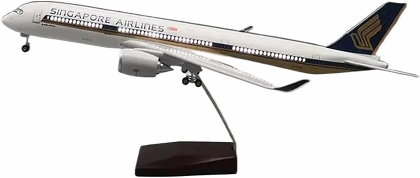 1:142 Scale for Singapore Model Aircraft A350 Airbus LED with LED Light Touch Or Sound Control Collection Or Show(with lamp)