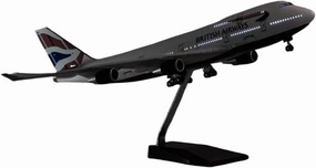 1 160 for British Airline Airbus A380 with Light and Wheel Diecast Resin Aircraft Collection Display Toy Miniatures Set(with Light)