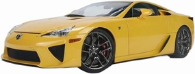 1:18 for Lexus LFA Street Edition Pearl Yellow Simulation Alloy Car Model Collection Ornaments Mini Simulation Toys