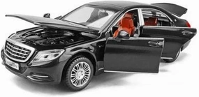 1 32 for Maybach S600 Alloy Car Model Diecast Metal Toy Vehicles Car Model Display Ornaments Adults Collectibles Scale Vehicles Toys(Black)