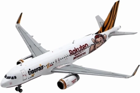 1 400 for Tigerair Taiwan Airbus A320 Aircraft Diecast Model Souvenir Ornaments Collection Adult Gift Miniatures Set