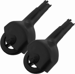 1Pair Replacement Wheels for Cars Front Swing Casters for Enhanced Maneuverability and Easy Installation Compatible with Ride