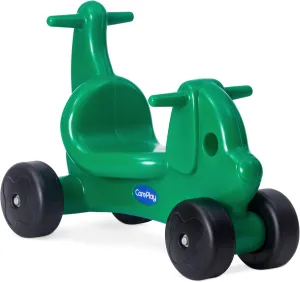 2-in-1 Puppy Push & Ride-on Toy, Indoor & Outdoor Use, Low Profile Seat, Recommended for Children up to 50lbs, Durable Construction, Made in The USA (Green)