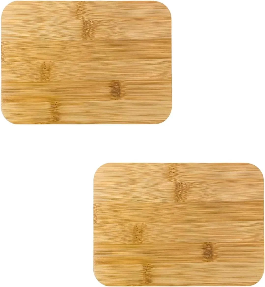 2 Pack Rectangle Replacement Lid for Pyrex - ONLY Compatible with Pyrex 7210 PC 3 Cup Food Storage Container Bowl,Bamboo Wooden Lids Freezer Dishwasher Microwave Safe (Container Not Included）