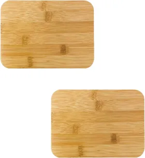 2 Pack Rectangle Replacement Lid for Pyrex - ONLY Compatible with Pyrex 7210 PC 3 Cup Food Storage Container Bowl,Bamboo Wooden Lids Freezer Dishwasher Microwave Safe (Container Not Included）