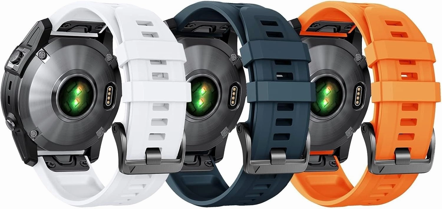 22mm Band for Fenix 7/Fenix 6/Fenix 5 Quickfit Watch Band Fenix 5 Plus Silicone Wristband Fenix 6 pro Sports Smartwatch Band