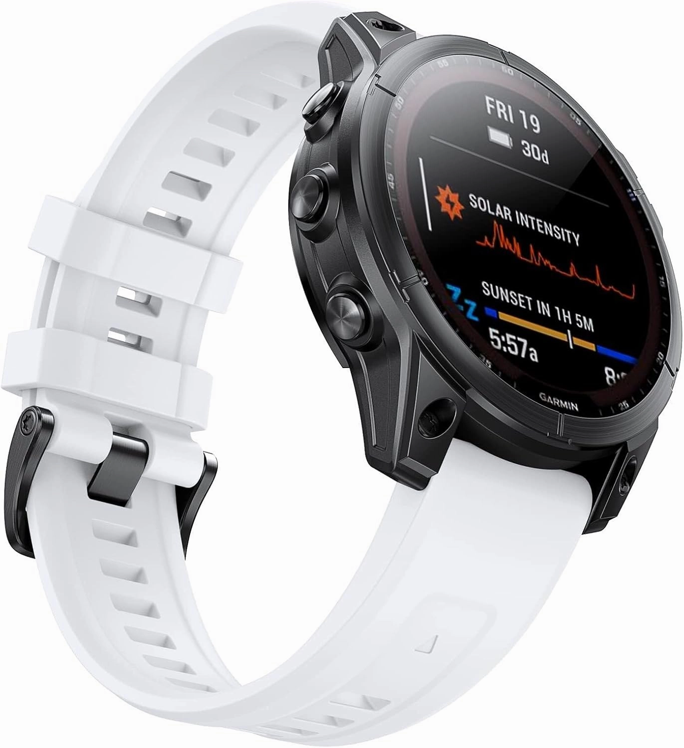 22mm Band for Fenix 7/Fenix 6/Fenix 5 Quickfit Watch Band Fenix 5 Plus Silicone Wristband Fenix 6 pro Sports Smartwatch Band
