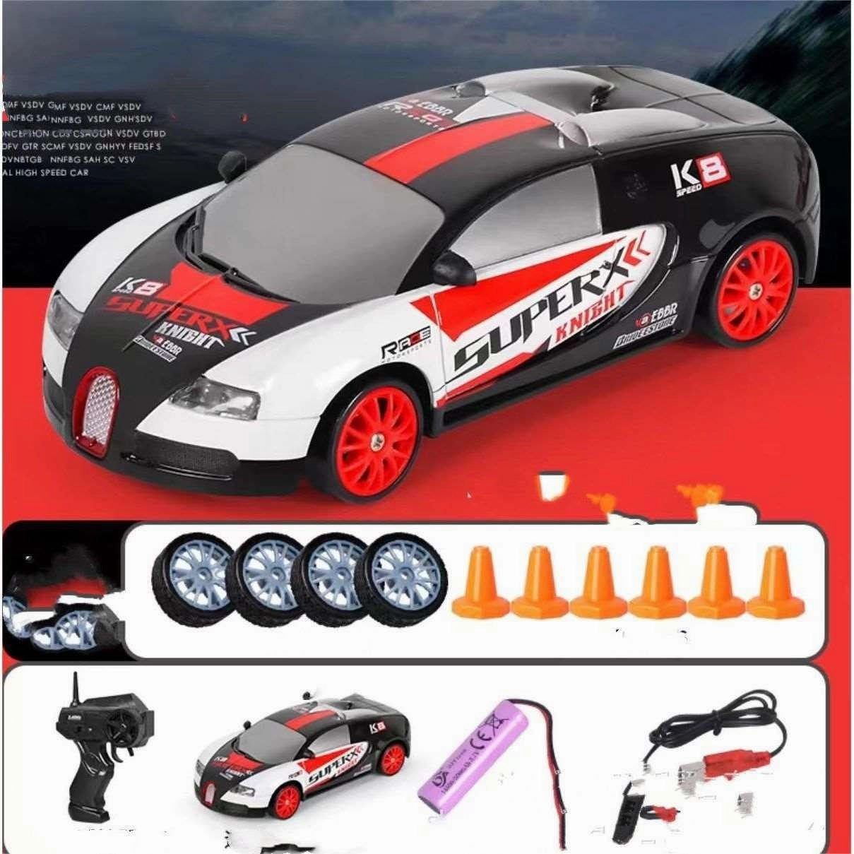 2.4G Drift Rc Car 4WD RC Drift Car Toy Remote Control GTR Model AE86 Vehicle Car RC Racing Car Toy For Children Christmas Gifts