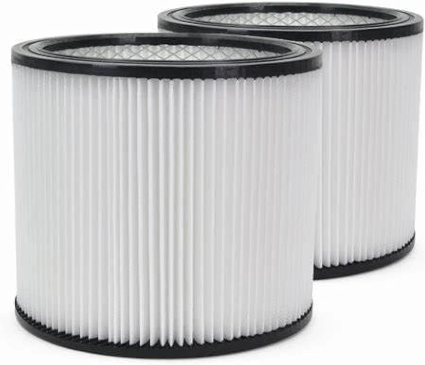 2 Pack Replacement Filter Compatible with Shop Vac 90304 90333 90350, Reusable and Washable Cartridge Filters Fits Most 5 Gallon and above Wet/Dry Vacuums
