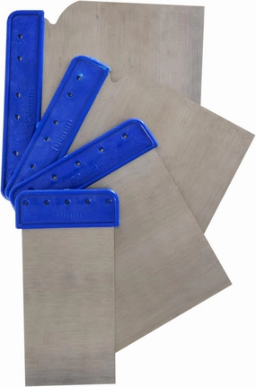 2", 3", 4" and 4.5" Metal Spreader Set for Body Filler and Glaze Application