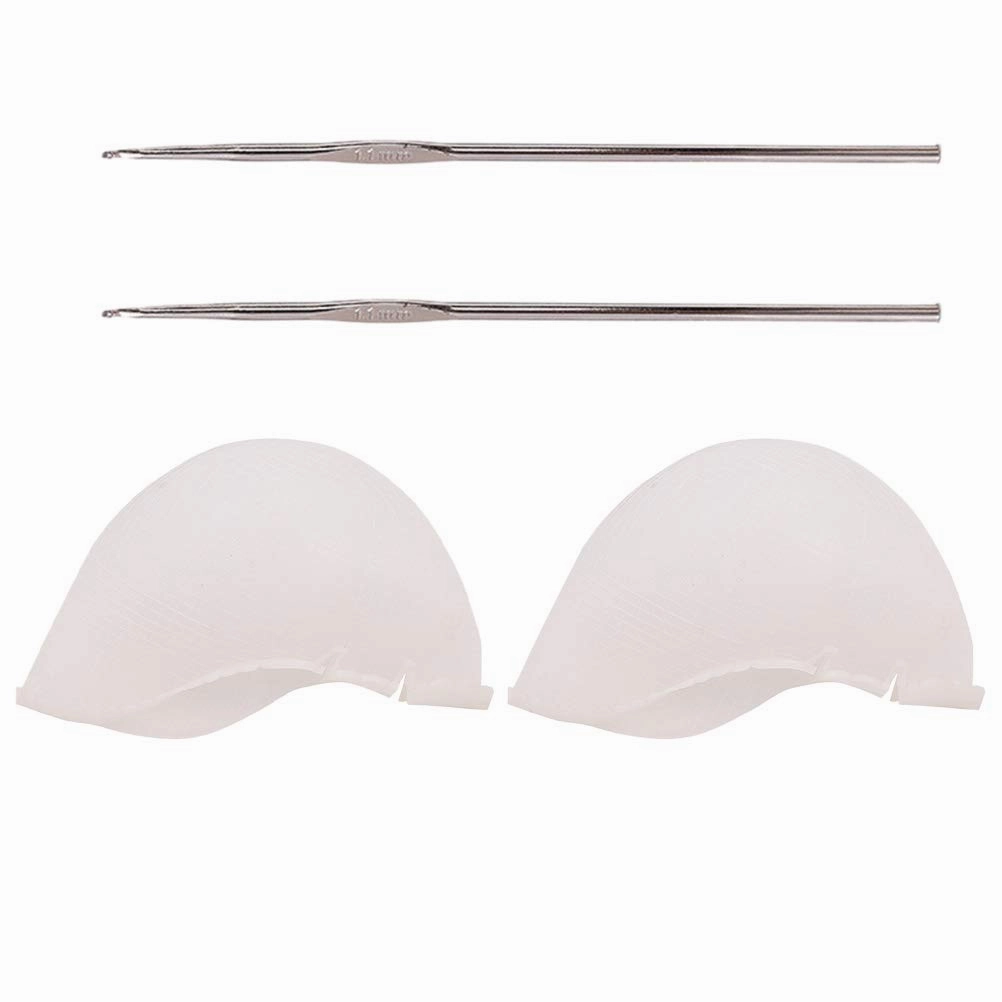 2 Set Silicone Highlighter Cap barber highlight cap frosting coloring hat reusable dyeing hair cap silicone hair highlighting cap salon hair cap dyeing color cap white cap
