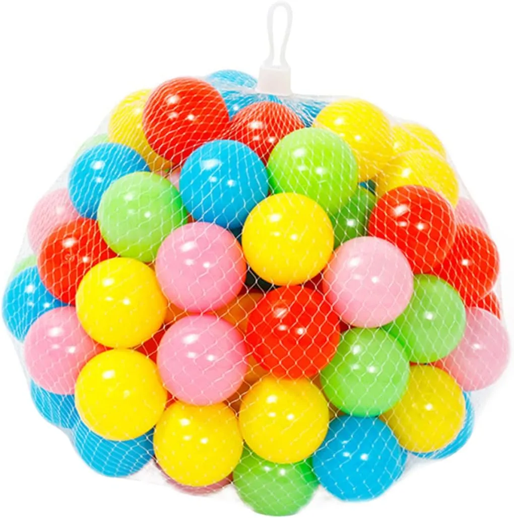 2sets Educational Ocean Ball Set Toddler Mini Play Balls for Kids Pool Toy Pit for Babies Safe Plastic Toys 50pcs*2