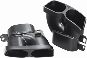 2X Exhausts Pipes Compatible with Benz Brabus AMG C63/S W204 S W205 W212 W213 W222 C205 15-18 Car Quad Exhaust Muffler Tips Tailpipe