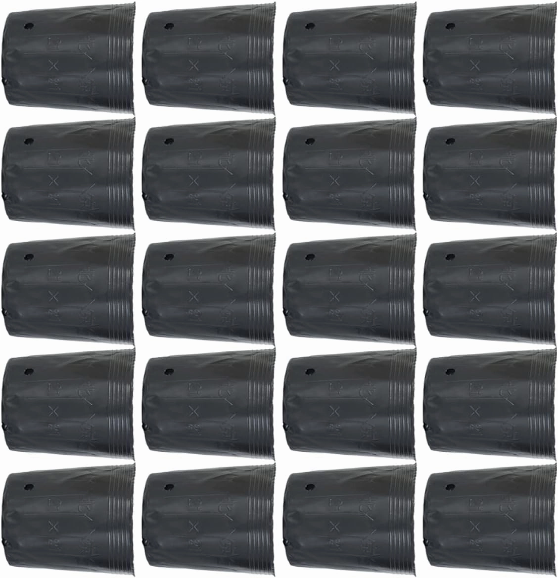 300Pcs Plastic Nursery Pot Cup for Flowers Vegetables for Hydroponic Soil Planting