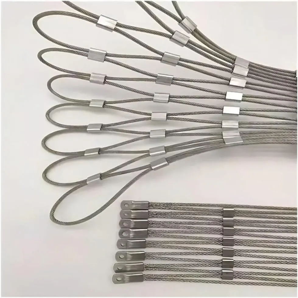 304 Stainless Steel Rope Wire Mesh - Heavy Duty Flexible Safety Net, for Zoo Cages, Balcony, Stair & Garden Decor(Silver-2mm,1x15m)