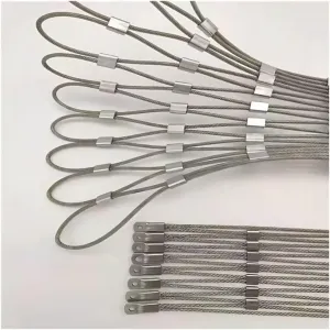 304 Stainless Steel Rope Wire Mesh - Heavy Duty Flexible Safety Net, for Zoo Cages, Balcony, Stair & Garden Decor(Silver-2mm,1x15m)