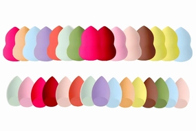 30-Piece Makeup Sponge Set - Latex-Free Blending Sponges for Flawless Application, Multi-Shape Beauty Sponges for Wet & Dry Use, Value Pack Makeup Blenders for Foundation & Concealer (30 packs)