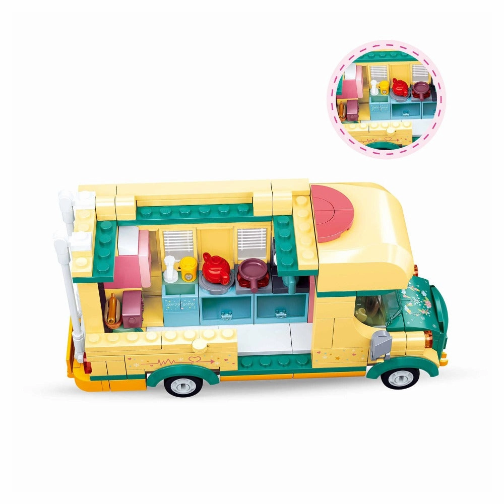 314 Pieces- Happy Diary Camper Building Blocks Set (6-8 Years)