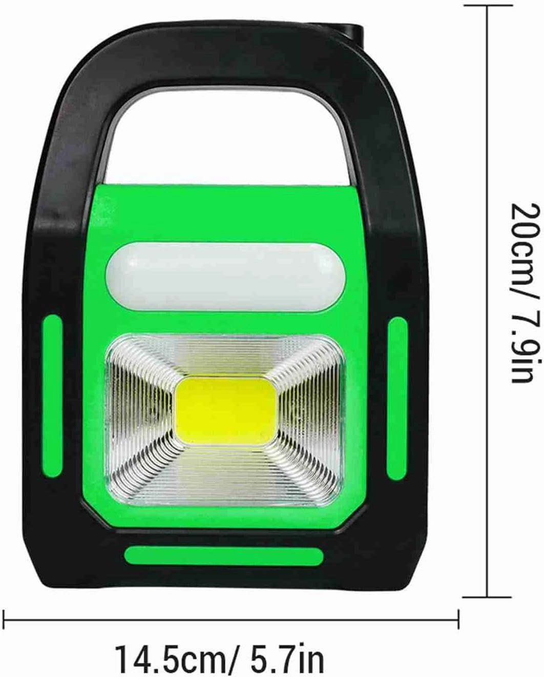 3 in 1 Solar USB Camping Lantern, Emergency Flashlight Charging for Device (Green)