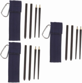 3 Pairs Portable Chopsticks for Chips Travel Reusable Dinner Chopsticks Folding Design Skid-proof Easy to Clean Sturdy Material for Safe Eating