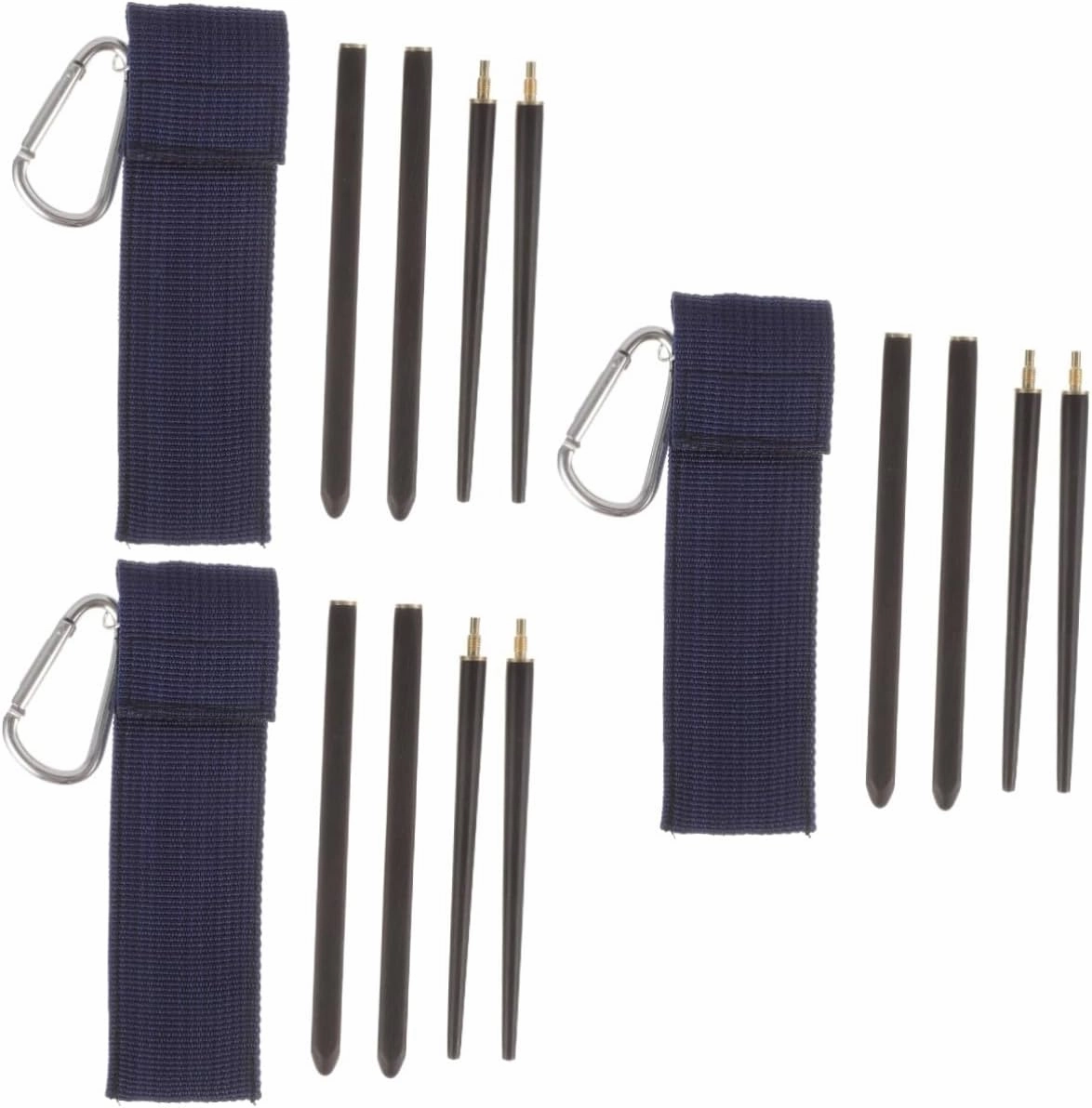 3 Pairs Portable Chopsticks for Chips Travel Reusable Dinner Chopsticks Folding Design Skid-proof Easy to Clean Sturdy Material for Safe Eating