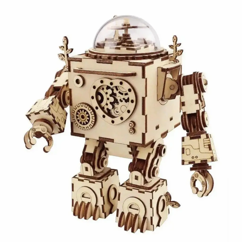 3D Wooden Morpheus Mechanical Robot Puzzle