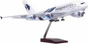 46cm for Malaysia 380 LED Aircraft Airbus A380 Light Aircraft Model Toys Plane Resin Model Collectible Airplanes(No lamp)
