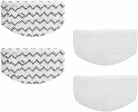 4 Pack Replacement Steam Mop Pads for Bissell Powerfresh Steam Mop 1940 1440 1544 1806 2075 Series, Model 19402 19404 19408 1940a 1940f 1940q 1940t B0006 B0017 Washable Reusable Replacement Mop Pads