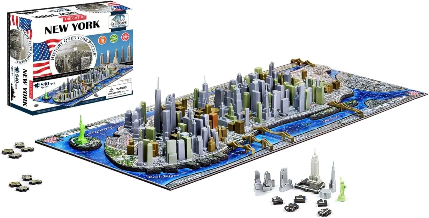4D New York City Skyline Time Puzzle