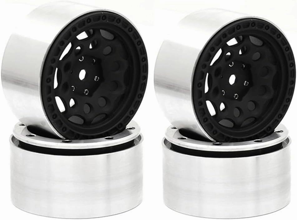 4PCS Aluminum Alloy 2.2'' Wheel Rim Hub RC Parts for TRAXXAS TRX-4 AXIAL SCX10 1/10 RC Crawler Car