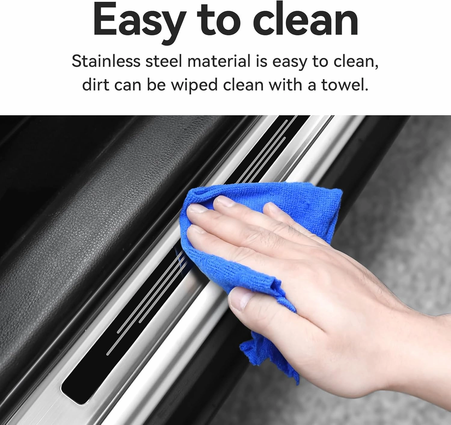 4PCS Door Sill Protector for Honda Ridgeline 2005-2025 Accessories Stainless Steel Front and Rear Door Car Pedal Kick Protection (Silver Brushed)