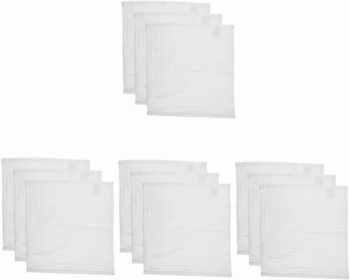 4sets Luxury Face Washcloths Soft Cotton Square Towels Gentle Cleansing for Sensitive Skin 3pcs*4